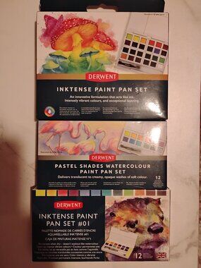 Derwent watercolor paint set of 3